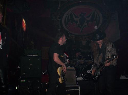 On stage with The Mission